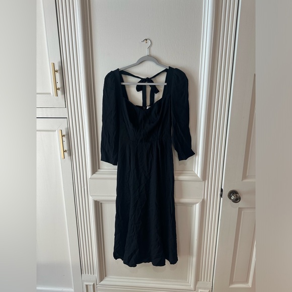 Reformation Mara Dress Black Size 4 - Picture 5 of 9